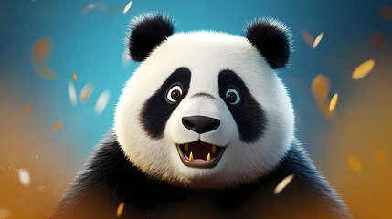Obraz premium Vibrant panda