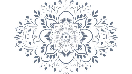 Mandala pattern white gradient good mood. Good 