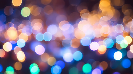 Abstract colorful bokeh lights texture blur