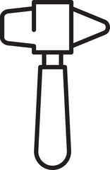 Sledge Hammer Line Icon