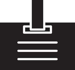 Obraz premium Business Card Glyph Icon