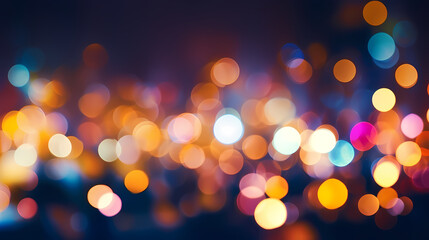 Obraz premium Abstract colorful bokeh lights texture blur