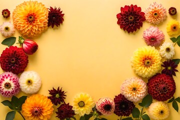 Obraz premium frame of flowers