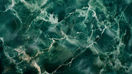 Elegant Dark Green Marble Texture with Natural Patterns