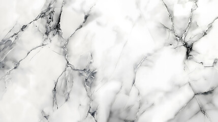 Elegant White Marble Texture with Intricate Black Veins