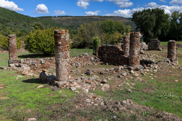 Roman ruins of Ammaia. Portugal.