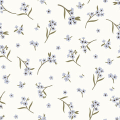 Seamless floral pattern Abstract elegance pattern with floral background, Mid Century Modern Art design for paper, cover, fabric, interior decor and other users.