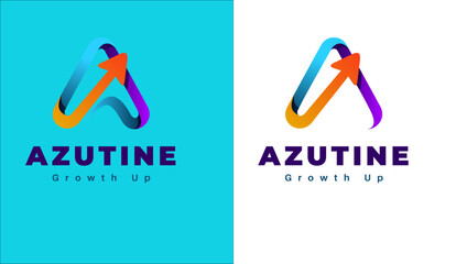 Letter A Logo With Business and Arrow Concept, logo, business logo