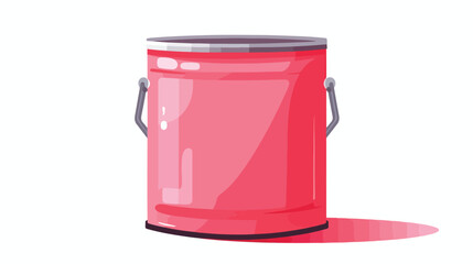 Paint can flat vector isolated on white background