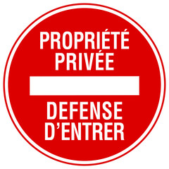 Panneau Propriété privée 4