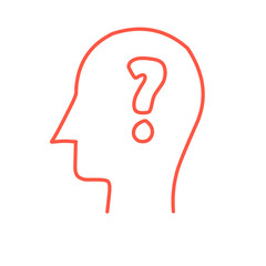 Human mind line icons