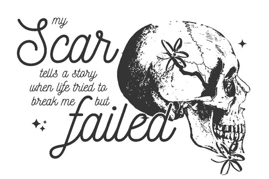 Traumatic Brain Injury awareness. Brain injury solidarity postcard. brain injury print