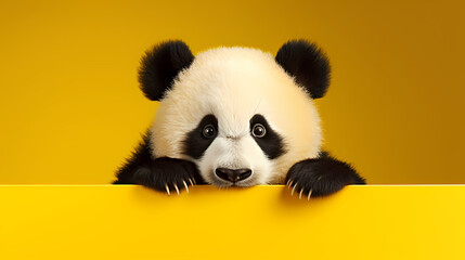 Naklejka premium Close-up of panda