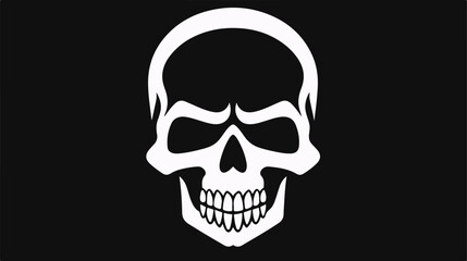 Skull head symbol vector design