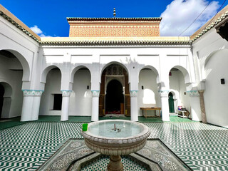 Beautiful Tombs near Kasbah Mosque in Marrakesh, Morocco