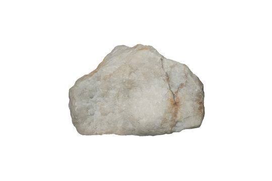 Cut out a barite mineral specimen isolated on white background.