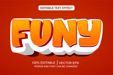 Funy text effect, editable text style