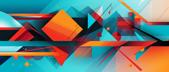 Abstract background with geometric elements. Vector cl