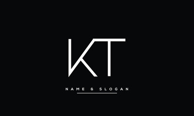 TK, KT, T, K, Abstract Letters Logo monogram