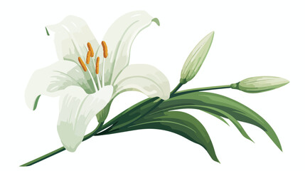 Fototapeta na wymiar Write about the symbolism of the Easter lily 