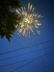 fireworks in the sky