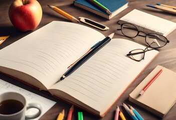 notebook and pen