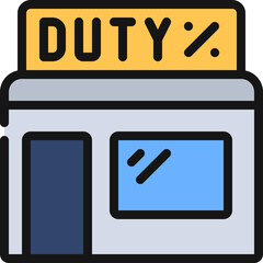 Duty Free Shop Icon