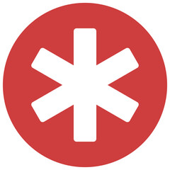 Obraz premium 6 Line Cross Icon