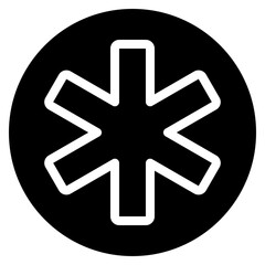 Obraz premium 6 Line Cross Icon