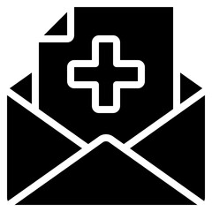 Fototapeta premium Send Medical File Icon
