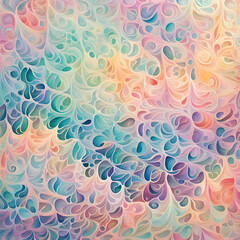 Abstract background, pastel-colored fractal pattern