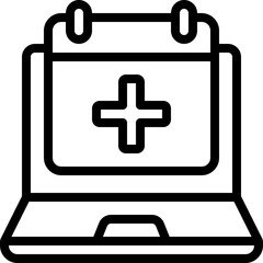 Obraz premium Online Doctors Appointment Icon