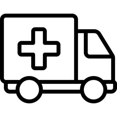 Medical Supplies Lorry Icon