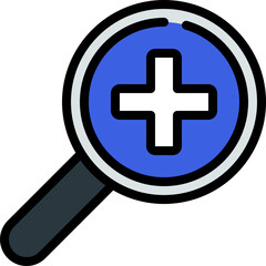 Fototapeta premium Medical Research Loupe Icon