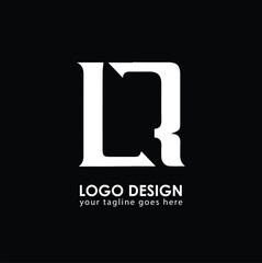 LR LR Logo Design, Creative Minimal Letter LR LR Monogram
