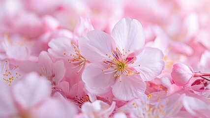 Naklejka na ściany i meble 桜の花のクローズアップ_1