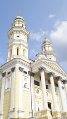 church domes against the sky