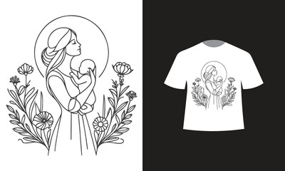 happy mothers day t-shirt design 2024