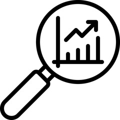 Stock Market Research Icon