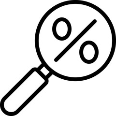 Interest Magnifying Glass Icon