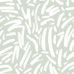 seamless pattern with white spots on green background