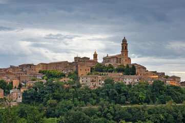 Fototapeta na wymiar Morrovalle, Macerata district, Marche region, Italy, view of the village