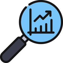 Stock Market Research Icon