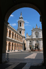 Fototapeta na wymiar Loreto, province of Ancona, Marche, Italy, the Basilica of the Holy House