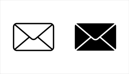 Mail icons set vector. Envelope icon set. email sign and symbol. vector illustration on white background