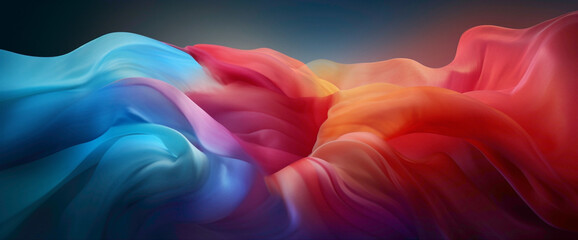 Radiant gradient of colors blending seamlessly, creating a captivating visual masterpiece,...