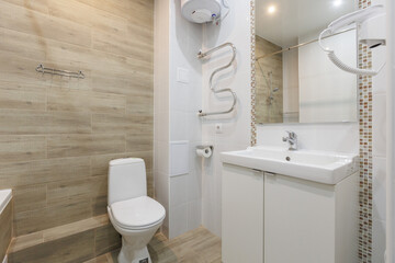 modern bathroom space with a bathroom