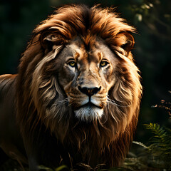 Monarch of the Wild: Majestic Lion in 8K Splendor