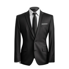 Formal Men's Blazer isolated on transparent background, PNG available