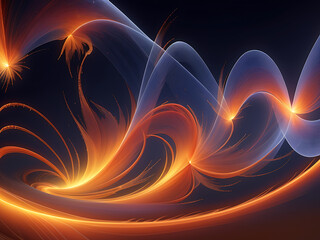 Abstract energy waves cute wallpaper